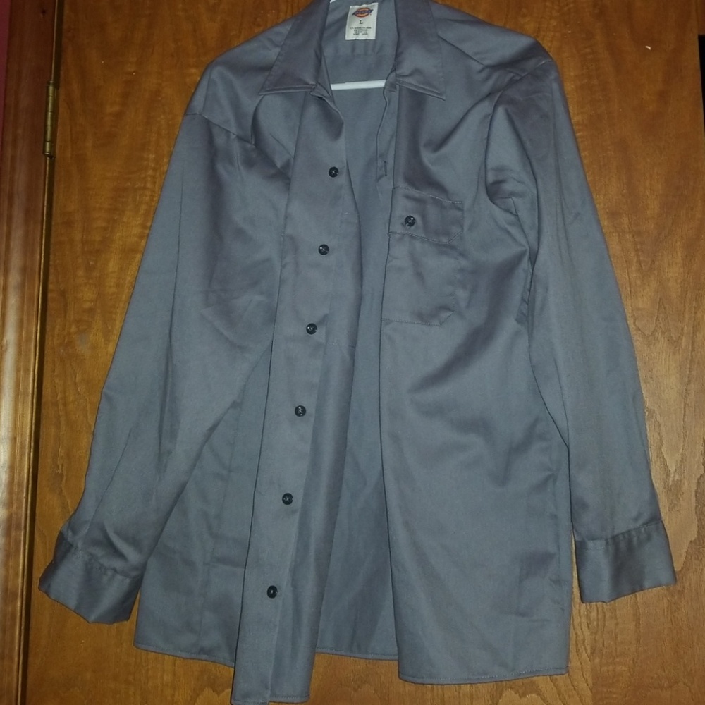 Grey dickies button down